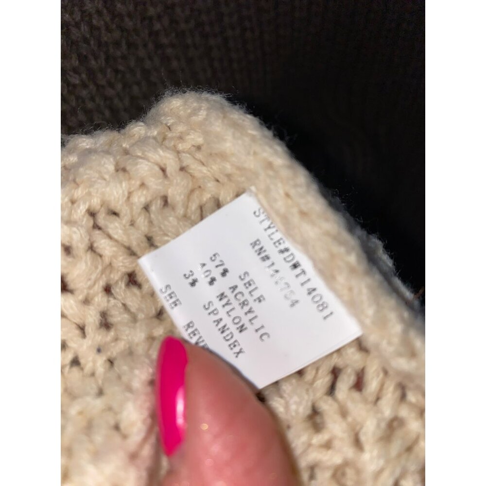 Davi & Dani Two-Tone Chunky Turtleneck Sweater Si… - image 6